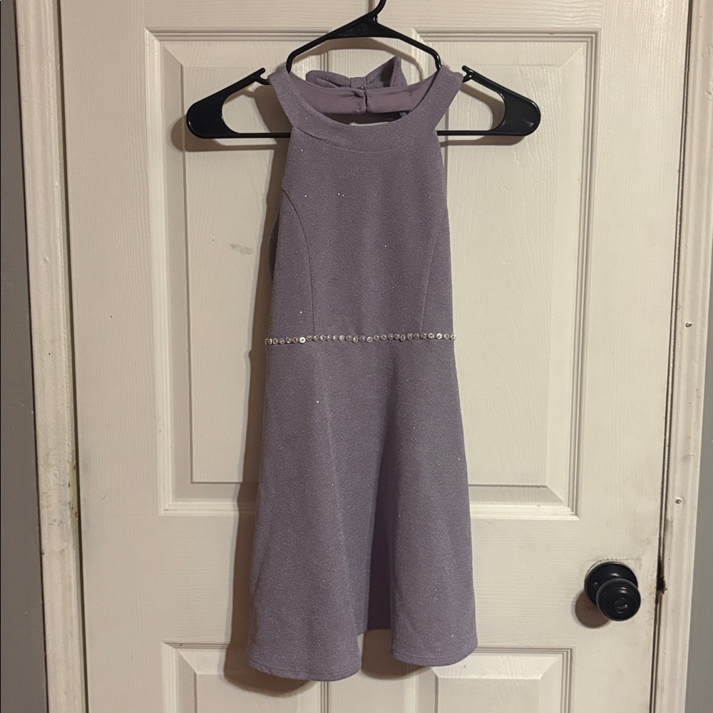 Lilt Lavender Kids Dress with Sparkling Accents